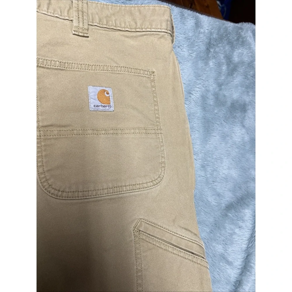 Carhartt Relaxed Fit Pants Men's 42x32 Utility Skater Streetwear Khaki Hip Hop - Picture 11 of 16
